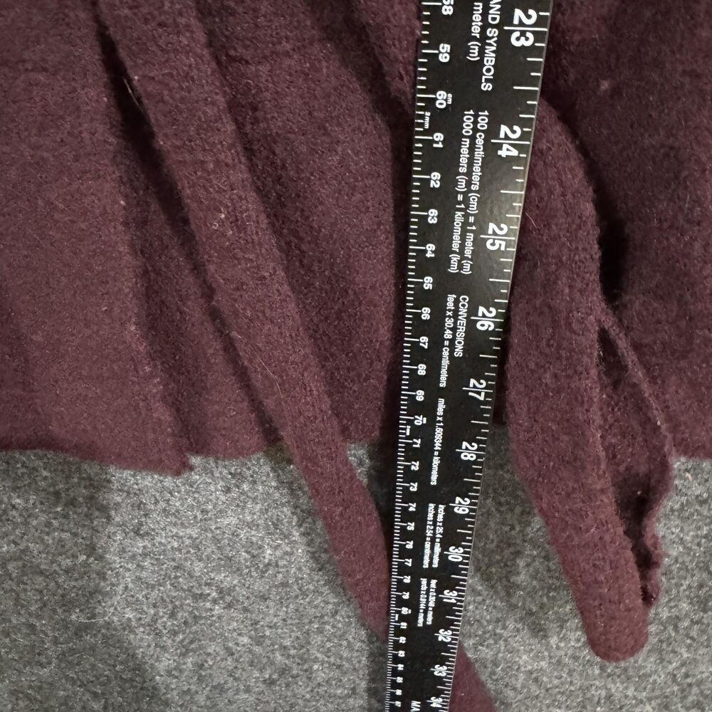 Roste Neira Sweater Women's Medium Burgundy Belted Shawl Collar Wool Blend - Picture 5 of 6